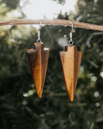 Arrowhead Tigereye Earrings