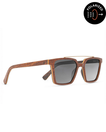 Natural red rosewood sunglasses